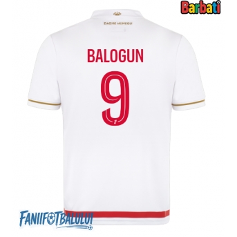 AS Monaco Folarin Balogun #9 Tricou Fotbal Replică 2025-26 Barbati Acasa
